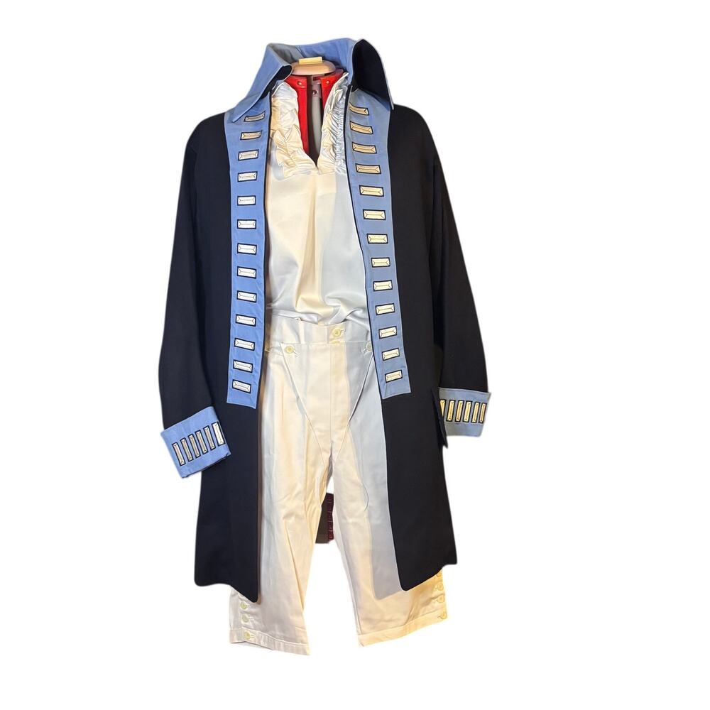 Vintage Custom Tailored Colonial Military Costume Suit 3PC Piece Set XL